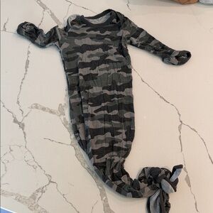 Little Sleepies Green Camouflage Sleep Gown